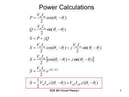 Power Calculations   