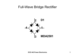 Full-Wave Bridge Rectifier D1 2 1