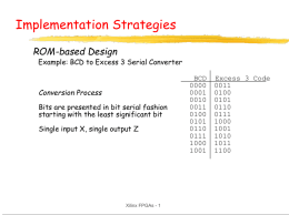 Implementation Strategies ROM-based Design