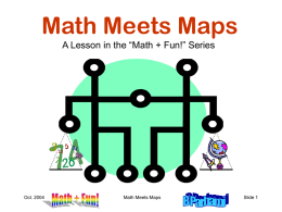 Math Meets Maps