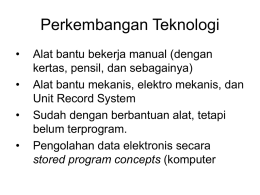 Perkembangan Teknologi