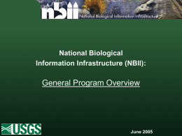 National Biological Information Infrastructure program overview