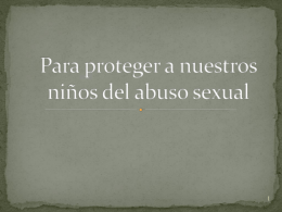 Jenna's Law - Powerpoint Keeping Your Child Safe From Sexual Abuse (Spanish Version)