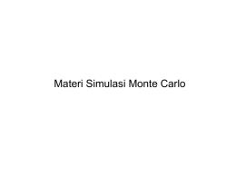 Materi Simulasi Monte Carlo