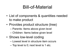 Bill-of-Material