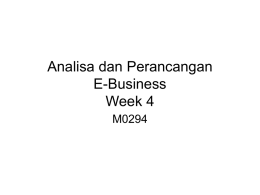 Analisa dan Perancangan E-Business Week 4 M0294
