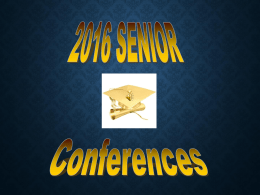 Senior Conference