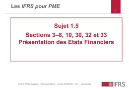 1.5 Financial Statements Presentation
