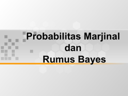 Probabilitas Marjinal dan Rumus Bayes