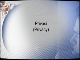 Privasi (Privacy)
