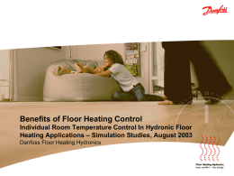 Benefits of Floor Heating Control