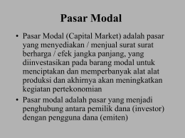 Pasar Modal