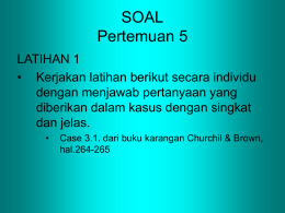SOAL Pertemuan 5