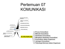Pertemuan 07 KOMUNIKASI