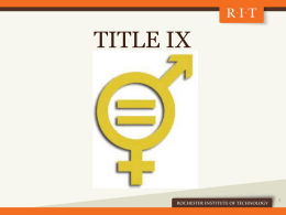 Title IX Presentation