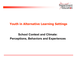 MSS ALC School Context 2010 (PowerPoint)