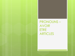 Pronouns_ETRE_AVOIR