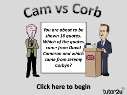 Cam vs Corb