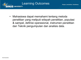 Learning Outcomes