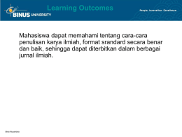 Learning Outcomes