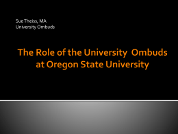 University Ombuds