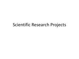 Research Project Suggetions and Guidelines Powerpoint Presentation