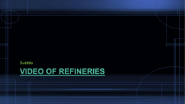 Notes: refineries