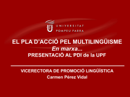 Presentació de Carmen Pérez