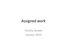 Assigned Work