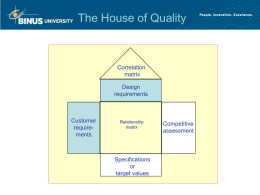 The House of Quality