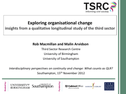 QLR Presentation Nov 2012: Macmillan &amp; Arvidson [PPT 1.23MB]