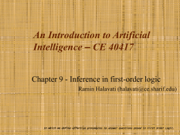 AI-09-Inference in First Order Logic.ppt