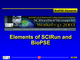 Elements of BioPSE/SCIRun