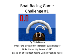 Boat Racing Game Challenge #1