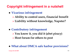 Copyright infringement in a nutshell