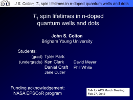 "T1 spin lifetimes in n-doped quantum wells and dots"