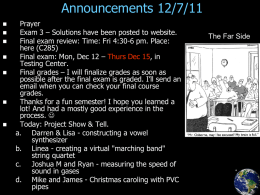 lecture 42 - project show tell