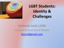 LGBT Students: Identity Challenges