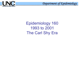 1990's history of EPID 160