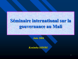 -Gouvernance (M. Konimba Sidibe)
