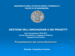 GIP Costantino Formica 2010-11 - PROGRAMMA