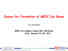 R&D Issues for Formation of MEIC Ion Beams