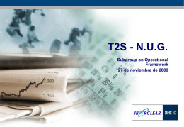 T2S Subgroup on Operational Framework (910 KB )