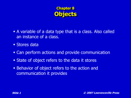 Classes and Object-Oriented Development PP