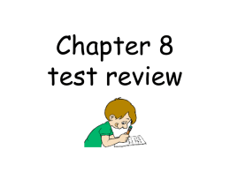 Chapter 8 test vocabulary