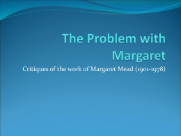 The Problem with Margaret