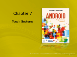 Chapter 7 Touch Gestures