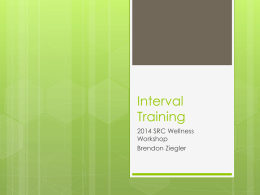 Fall 2014 - Interval Training