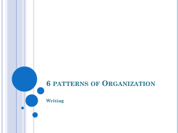 6 Patterns of Organization