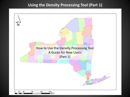Using the Density Processing Tool (Part 1) (Part 1)